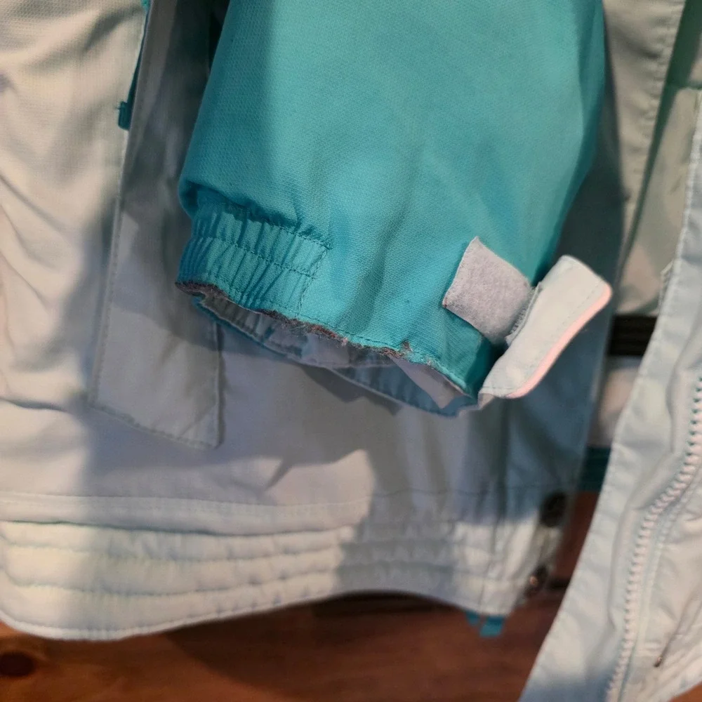 Columbia Winter Jacket Kids Size 18/20 Blue Excellent‎ Fleece Lined Snow Coat
